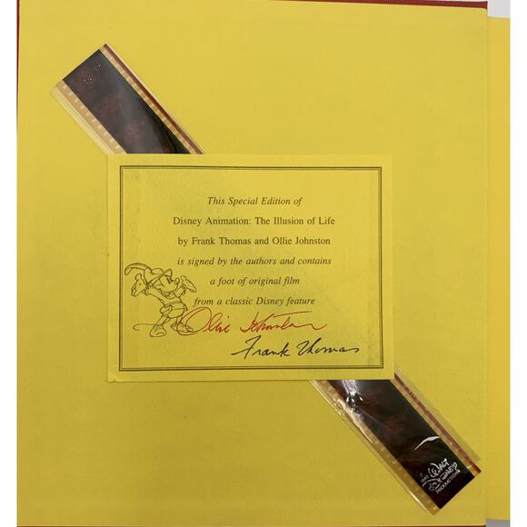 Disney Animation: The Illusion of Life Thomas Johnston Limited Signed w/ Film - Picture 3 of 16